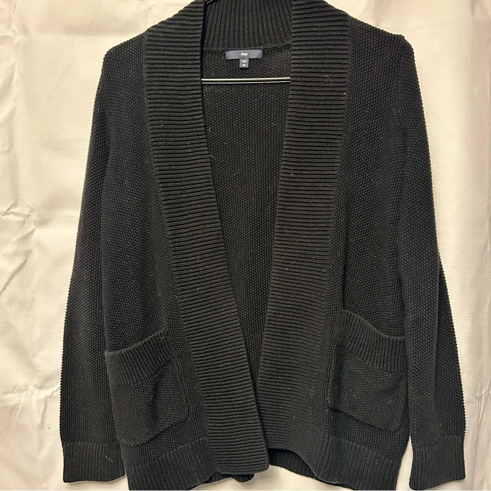 Cozy Black Knit Cardigan